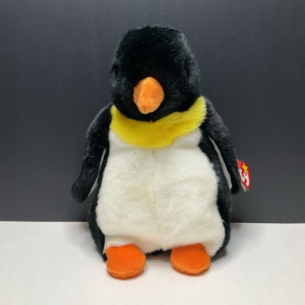 Ty Large Plush Beanie Buddy - WADDLE the Penguin 9" NEW Stuffed Animal Toy